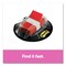 Post-it Flags 1 in. x 1.75 in. Page Flags in Desk Grip Dispenser - Red (200/Pack)